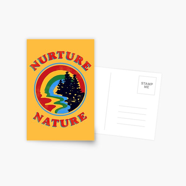 nurture nature vintage environmentalist design Postcard
