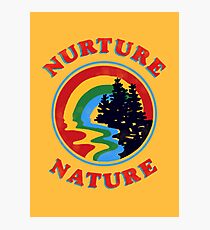 Nurture Natur Vintage Umweltschützer Design Fotodruck