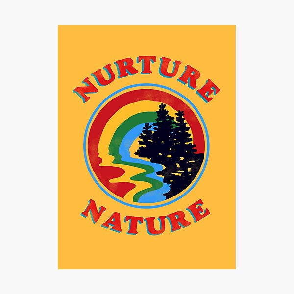 nurture nature vintage environmentalist design Photographic Print