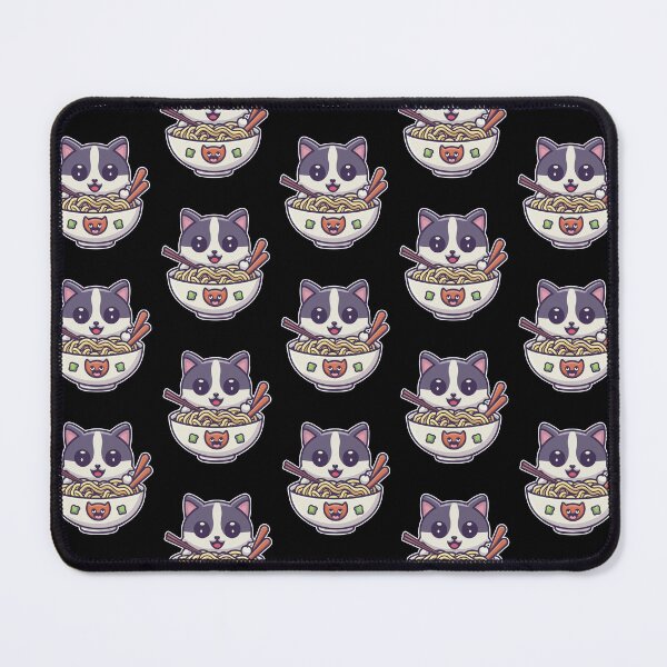 Item preview, Kawaii Cat Noodle Time - Cute Cat Eating Noodles designed and sold by CreativeDStore.