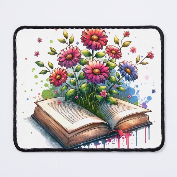 Item preview, Blossoming Knowledge Flowers Growing from Book designed and sold by DreamPerception.