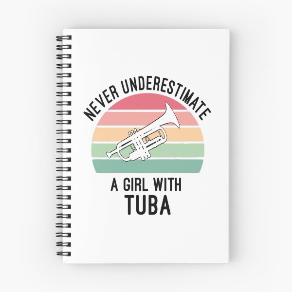 Item preview, Never Underestimate A Girl With A Tuba Funny Musician Band designed and sold by Mamado-sakou.