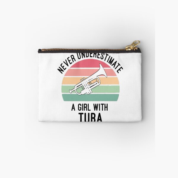 Item preview, Never Underestimate A Girl With A Tuba Funny Musician Band designed and sold by Mamado-sakou.