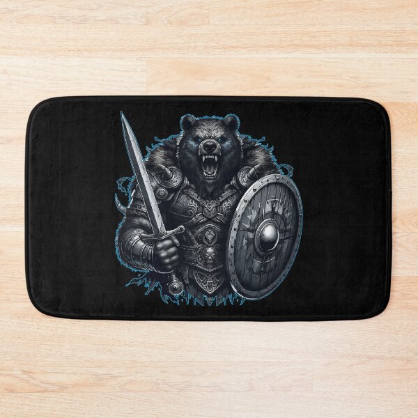 Item preview, Bear Berserker Norse Mythology Viking Warrior designed and sold by TomFrontierArt.