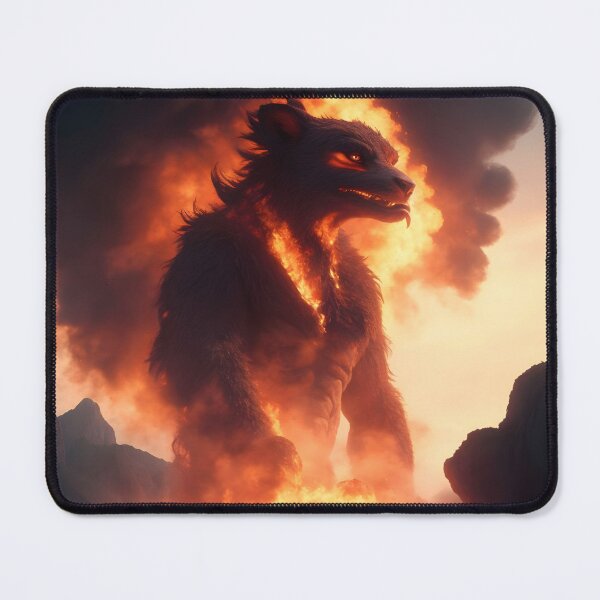 Item preview, An adventurous girl witnesses a giant fire demon designed and sold by Volcano17.