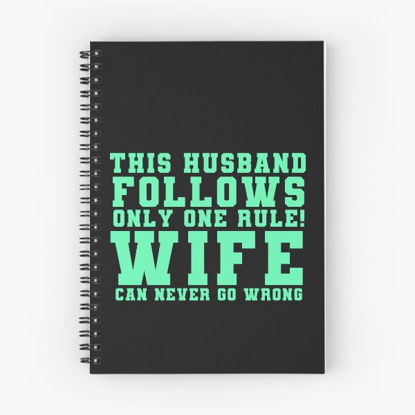 Item preview, This Husband Follows One Rule Funny Wife Typography Quote designed and sold by thedazzlingmonk.