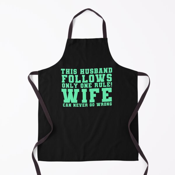 Item preview, This Husband Follows One Rule Funny Wife Typography Quote designed and sold by thedazzlingmonk.