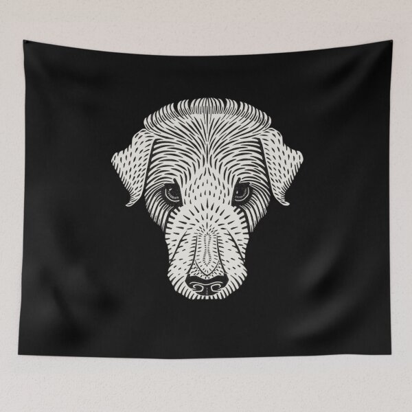 Item preview, Dog Head Vintage Graphic Illustration Dog Lover Dog Aesthetic designed and sold by StudioTVDinners.