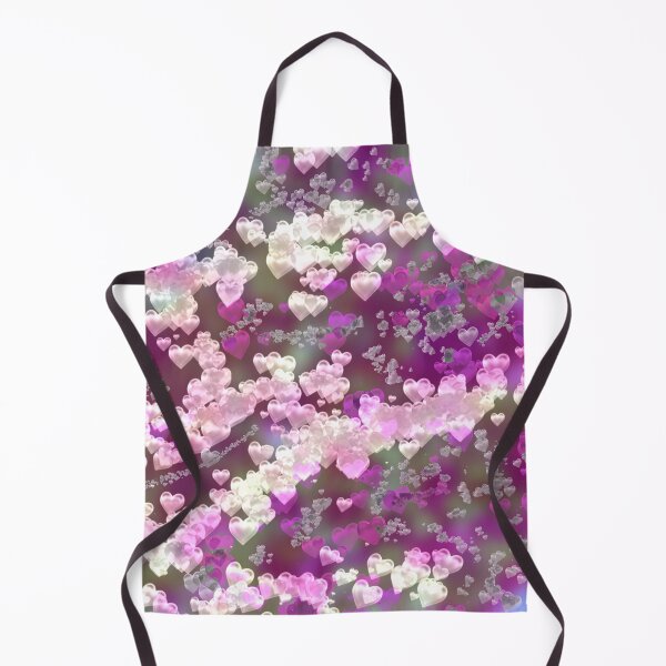 Item preview, Floating Pink and White Hearts on Glass Background designed and sold by Victoria Rose.