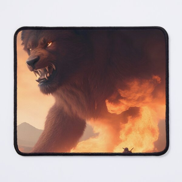 Item preview, An adventurer witnesses a giant fire demon designed and sold by Volcano17.