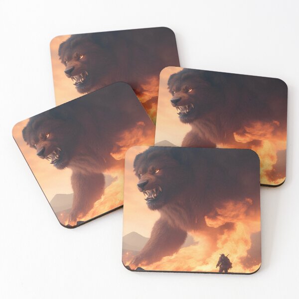 Item preview, An adventurer witnesses a giant fire demon designed and sold by Volcano17.