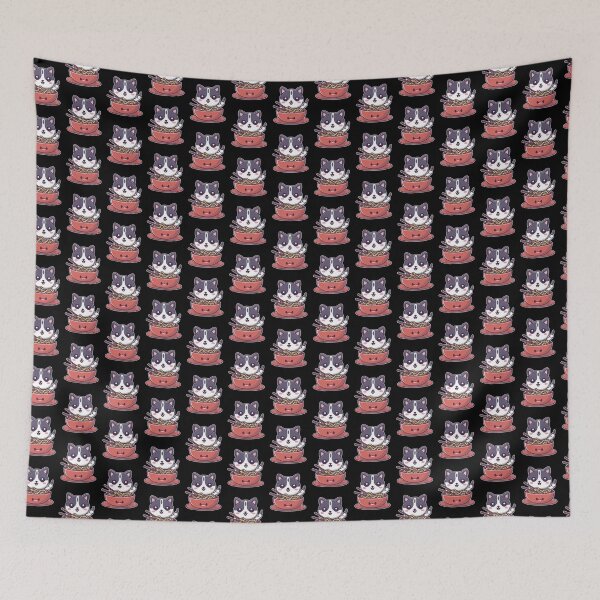 Item preview, Kawaii Cat Noodle Time - Cute Cat Eating Noodles designed and sold by CreativeDStore.