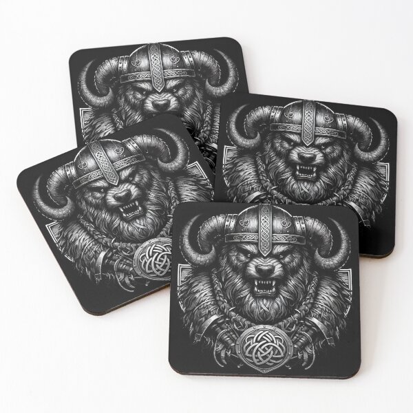 Aperçu de l'œuvre Ours Berserker Mythologie nordique Guerrier Viking créée et vendue par TomFrontierArt.