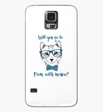 Funny Promposal shirt MEOW! Case/Skin for Samsung Galaxy