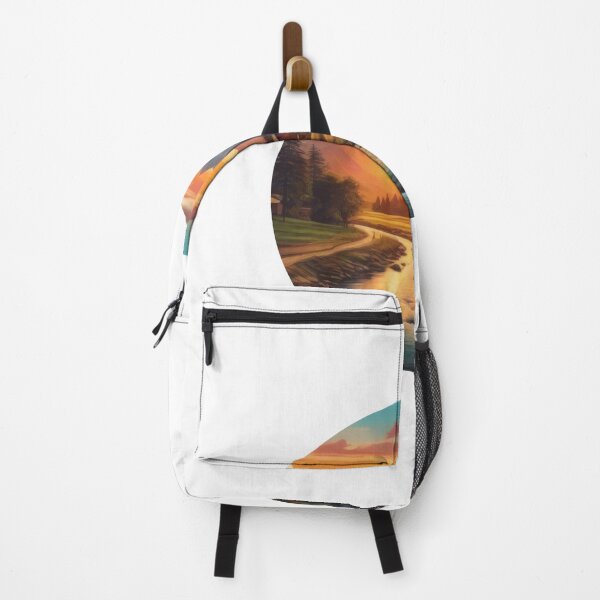 Item preview, Tranquil Countryside Sunset Sticker (1102) designed and sold by WASjourney.