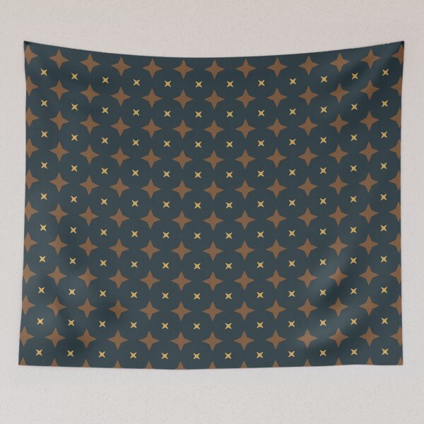 Item preview, Timeless Elegance: Luxurious Dark Blue & Sunny Shades Seamless Pattern No.6 designed and sold by Mirarima.