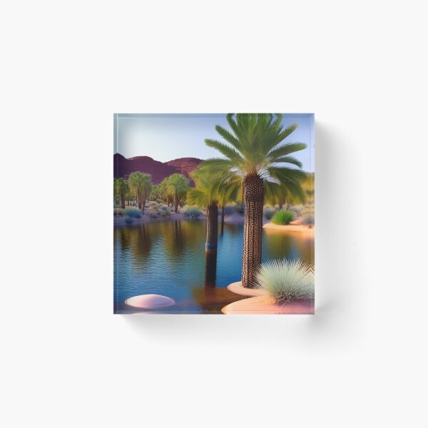 Item preview, AI generated desert oasis designed and sold by Tinkerbell678.