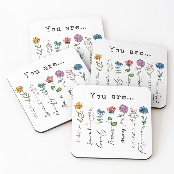 Item preview, You Are Unique, Special, Lovely, Precious, Strong, Chosen und Forgiven  designed and sold by PurrfectJourney.