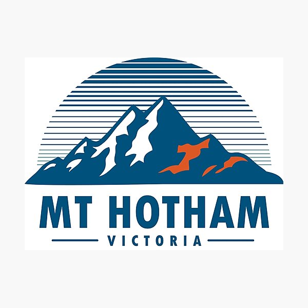 Item preview, Vintage Blue Hotham:  Mountain Design designed and sold by rillak.