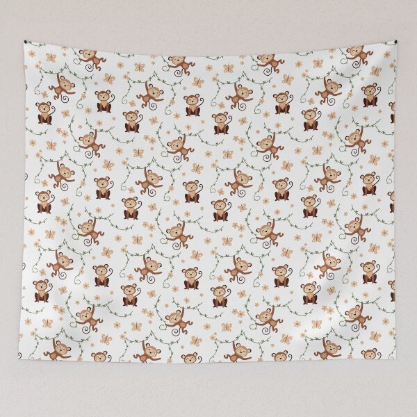Item preview, Monkey Kids Pattern designed and sold by CatherineLievre.