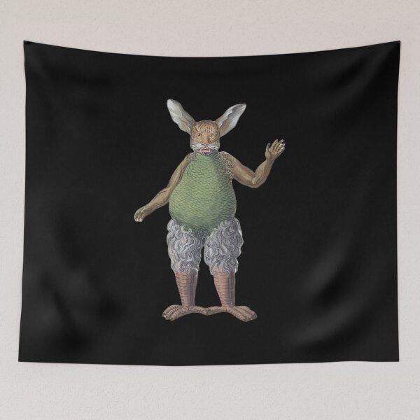 Item preview, Beelzebub Satan Demon Tiger Face Rabbit Ears Claw Fingers Bird Legs Halloween Oni Demon Slayer designed and sold by StudioTVDinners.