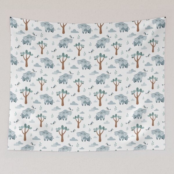 Item preview, Elephant Kids Pattern designed and sold by CatherineLievre.