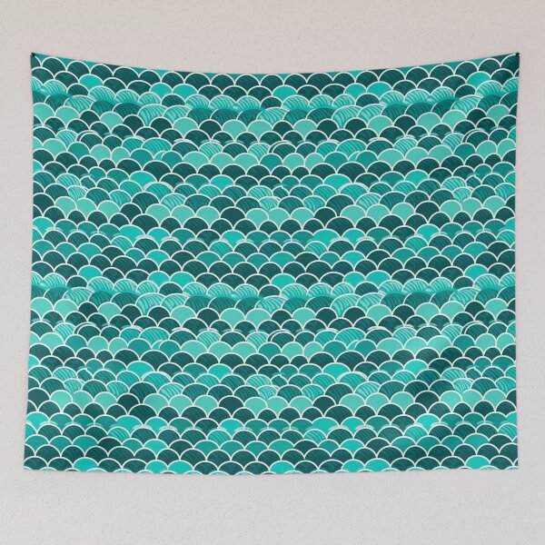Item preview, Escamas de pescado verde azulado designed and sold by DiveIntoDesigns.
