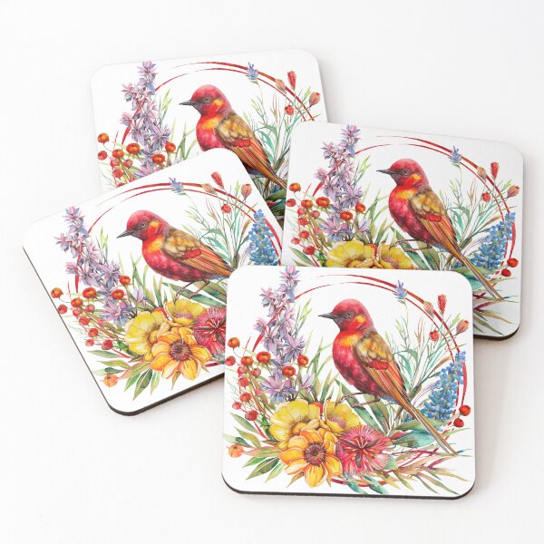 Item preview, Birds of Oz with beautiful flowers designed and sold by Chomchol.
