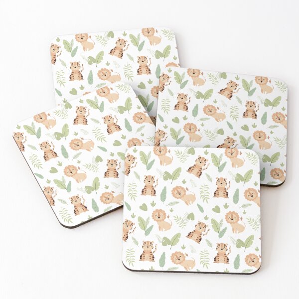 Item preview, Lion Tiger Kids Pattern designed and sold by CatherineLievre.