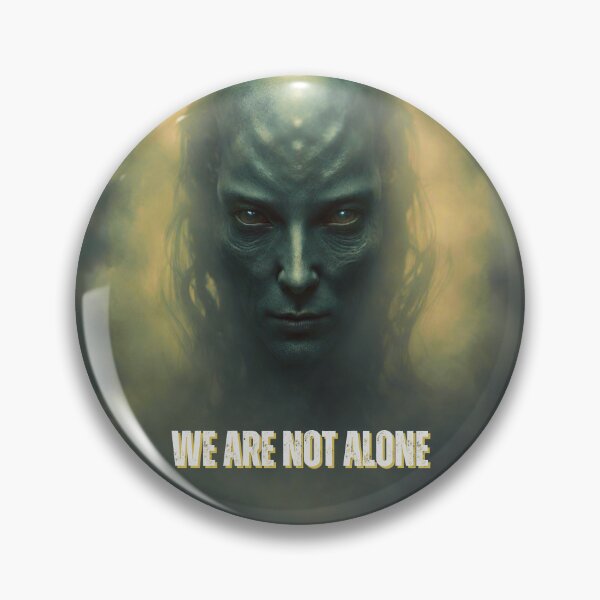 Item preview, We Are Not Alone Alien designed and sold by CosmicVenture.