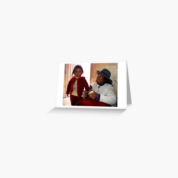 love in Peruvian orphanage Greeting Card