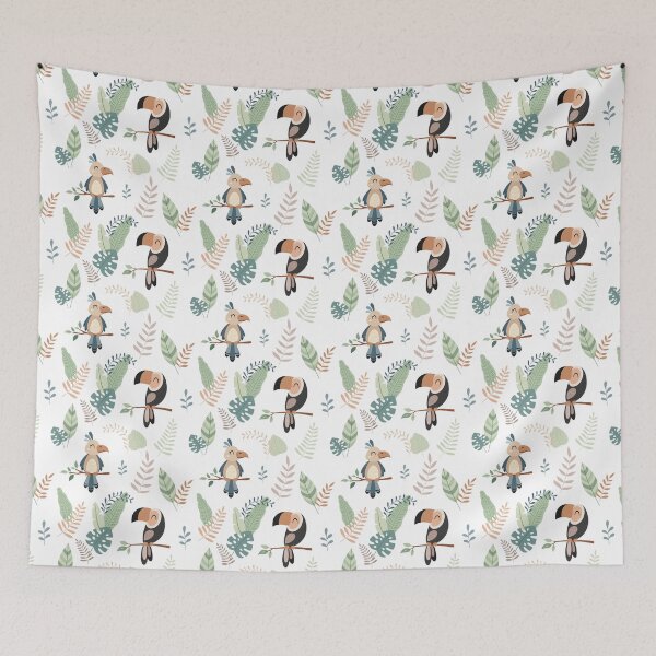 Item preview, Parrot Toucan Kids Pattern designed and sold by CatherineLievre.