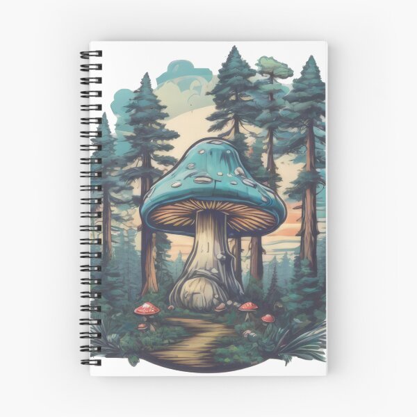 Item preview, RVCA-Inspired Magic Mushroom Forest (1125) designed and sold by WASjourney.