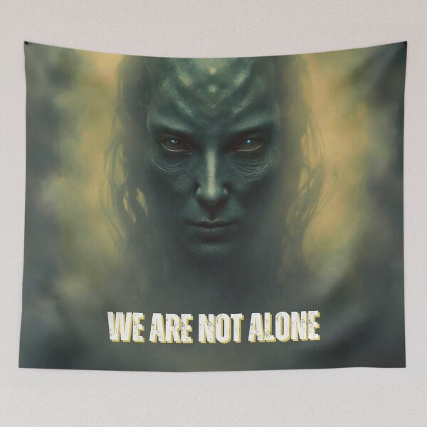 Item preview, We Are Not Alone Alien designed and sold by CosmicVenture.