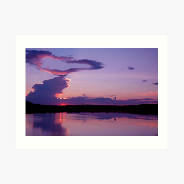 Hearts Over Maine Art Print