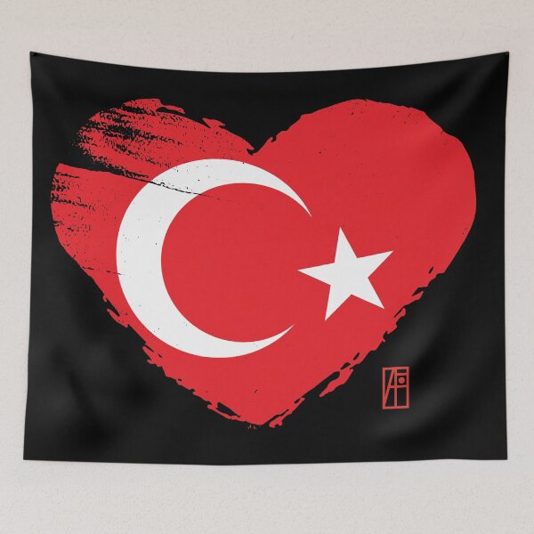 Item preview, I love my country. I love Turkey. I am a patriot. In my heart, there is always the flag of Turkey designed and sold by ArtProjectShop.