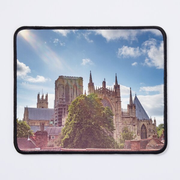 Item preview, York Minster Cathedral and Rooftops in Summer Glow with Blue Skies designed and sold by skyfilming.