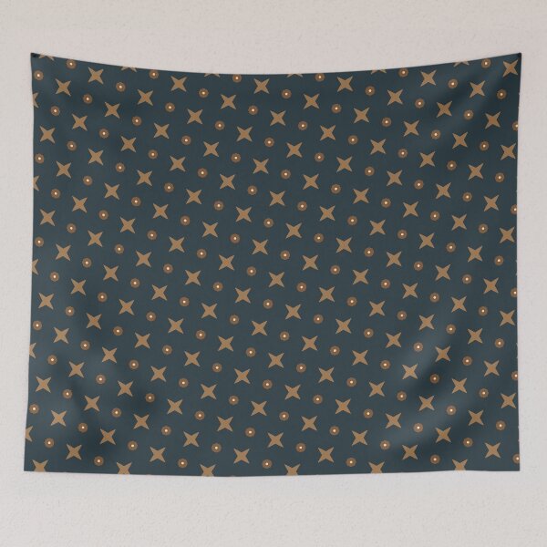 Item preview, Timeless Elegance: Luxurious Dark Blue & Earthy Tones Seamless Pattern No.9 designed and sold by Mirarima.