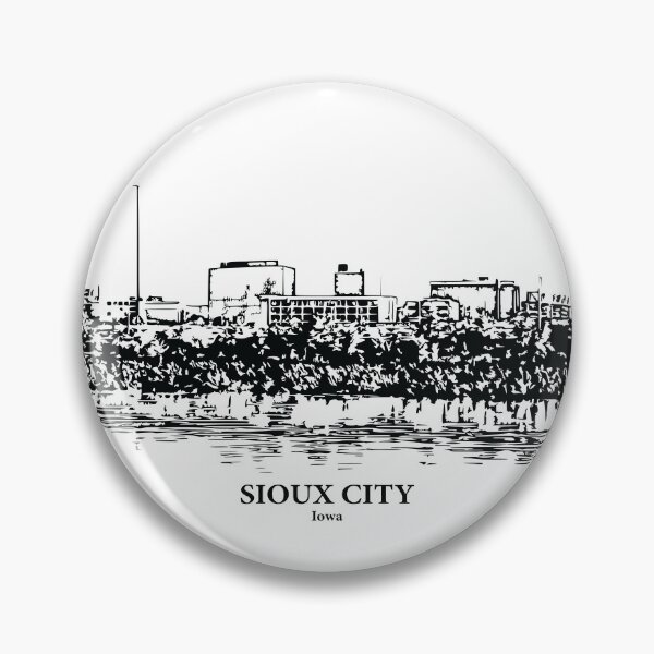Artikelvorschau, Sioux City – Iowa entworfen und verkauft von Lakeric Cityscapes.