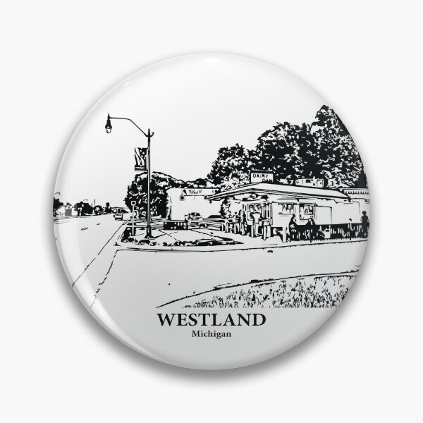 Artikelvorschau, Westland - Michigan entworfen und verkauft von Lakeric Cityscapes.