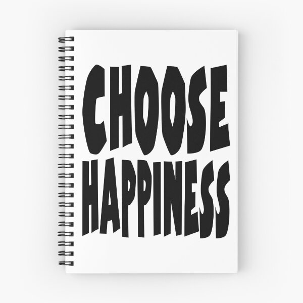 Item preview, CHOOSE HAPPINESS. BLACK designed and sold by Rejiboustarts.