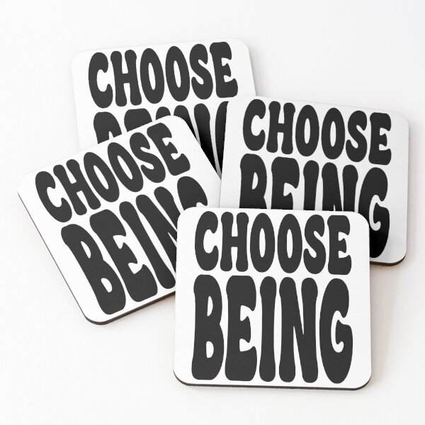 Item preview, CHOOSE BEING. BLACK designed and sold by Rejiboustarts.