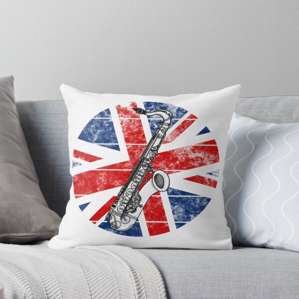 Artikelvorschau, Saxophon UK Flagge Großbritannien Saxophonist Britischer Musiker entworfen und verkauft von doodlerob.
