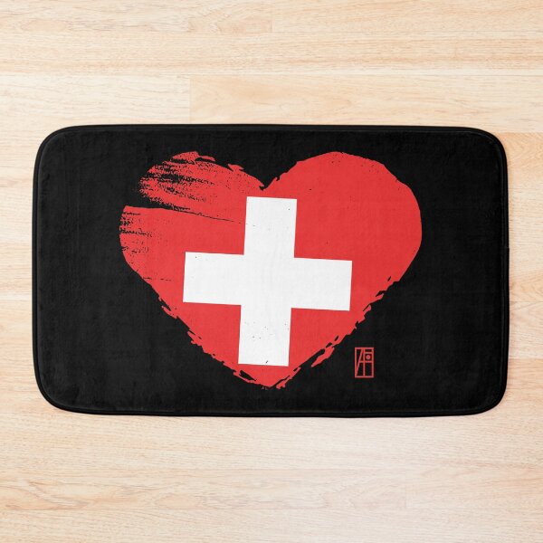 Item preview, I love my country. I love Switzerland. I am a patriot. In my heart, there is always the flag of Switzerland designed and sold by ArtProjectShop.