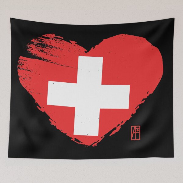 Artikelvorschau, Ich liebe mein Land. Ich liebe die Schweiz. Ich bin ein Patriot. In meinem Herzen trage ich immer die Flagge der Schweiz entworfen und verkauft von ArtProjectShop.