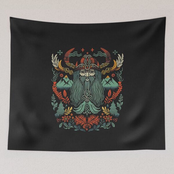 Item preview, Norwegian viking symbol  cartoon, animation designed and sold by VibeStyleShop.