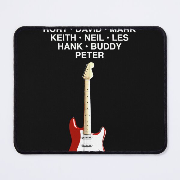 Item preview, Greatest Guitarists of All Time Stratocaster Design designed and sold by silkdegreestees.