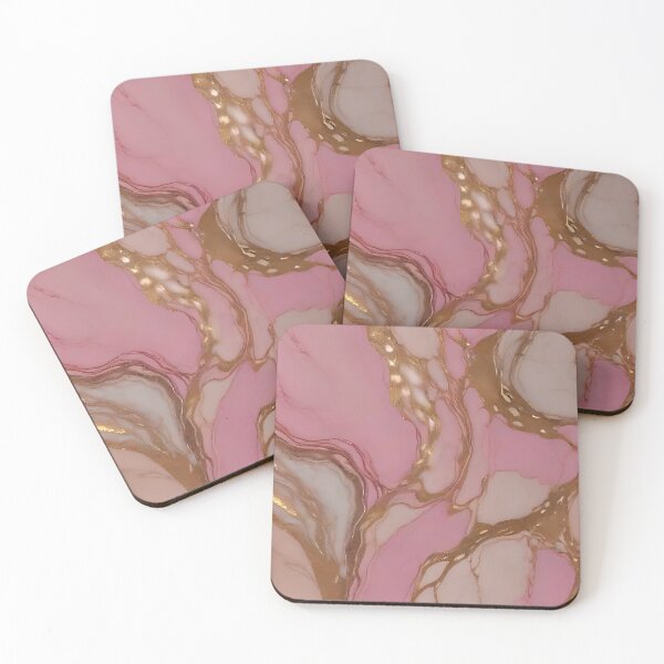 Item preview, Pink and gold marble  designed and sold by ArtfulGallery1.