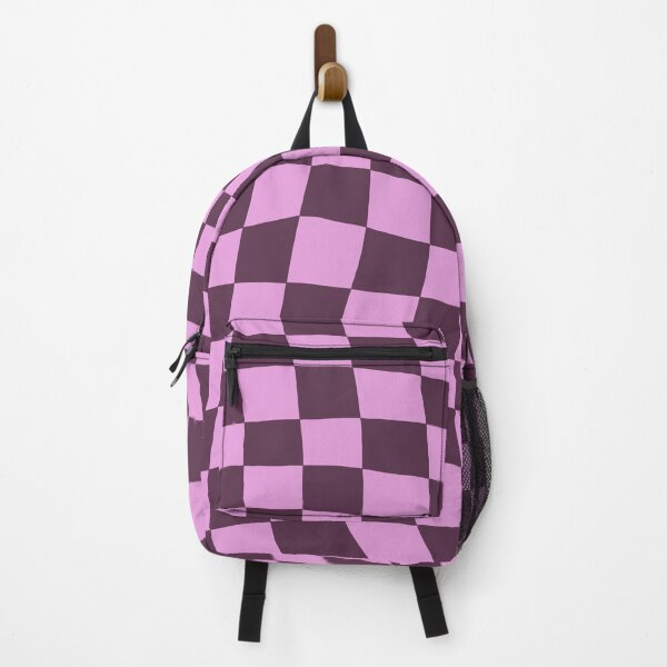 Item preview, Dark Purple and Pink Distorted Warped Checkerboard Pattern I designed and sold by velvetearth.