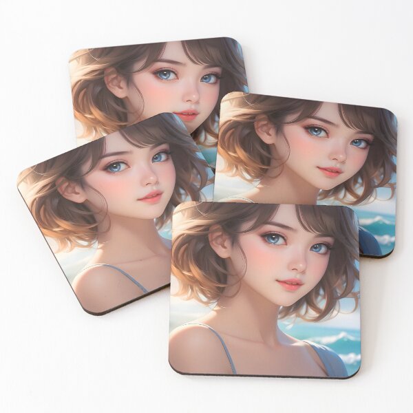 Item preview, anime Manga style beauty skillfully drawn beach girl good gift for her iphone case all models designed and sold by naivnoia.